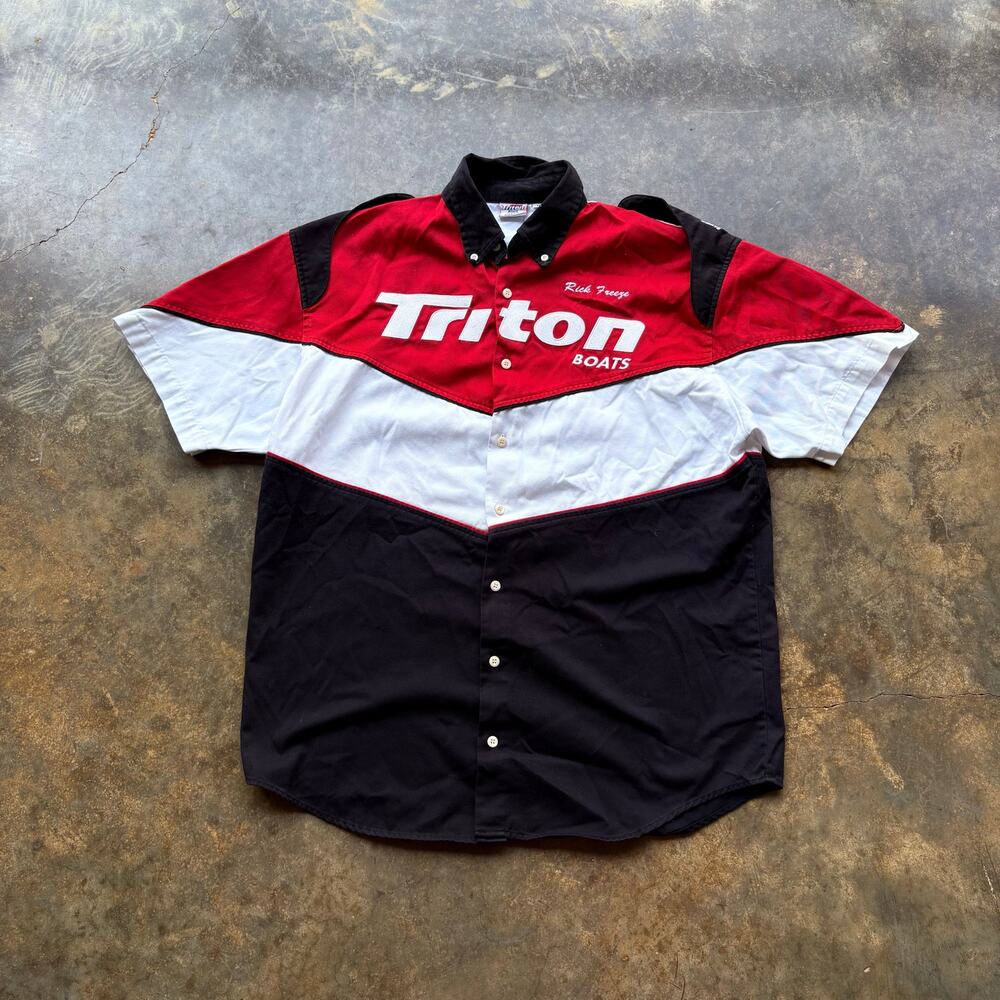 Cool Vintage Triton‎ Fishing Shirt